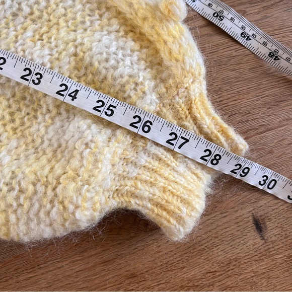 Rodebjer Yellow Mohair Pom Pom Sweater size small - Picture 6 of 9